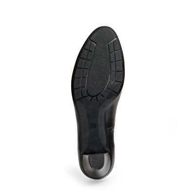 Escarpins Talon cuirs noir