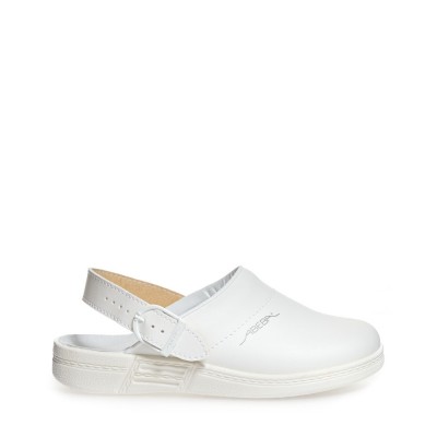 Sabots cuir blanc