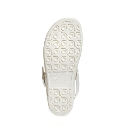 Sabots cuir blanc