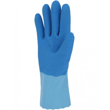 Gants en latex bleu