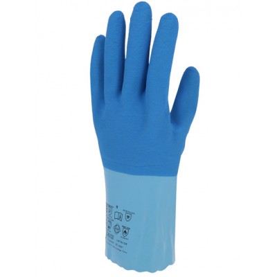 Gants en latex bleu